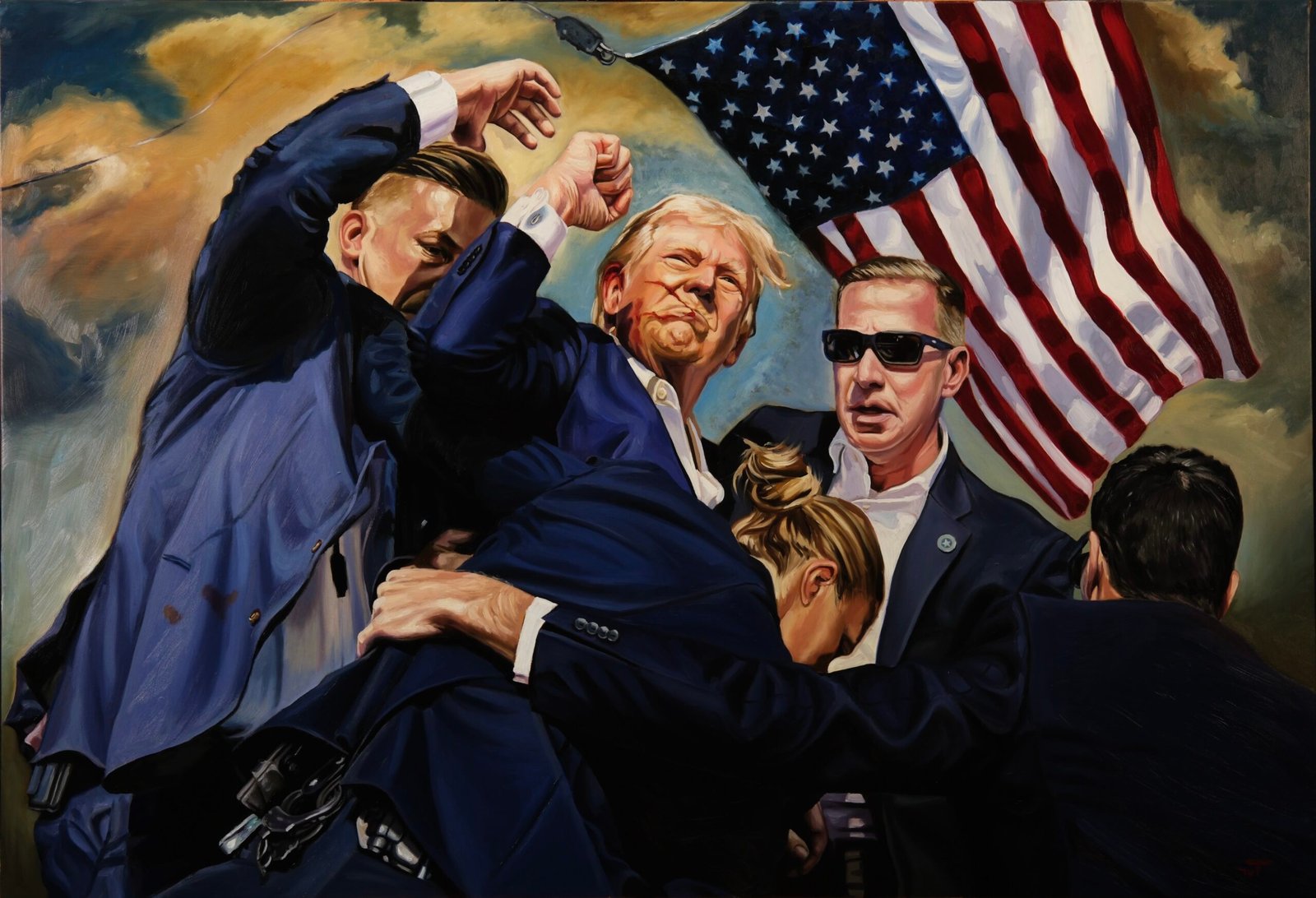Attempt Finished, oil on canvas by Enrique Tur
