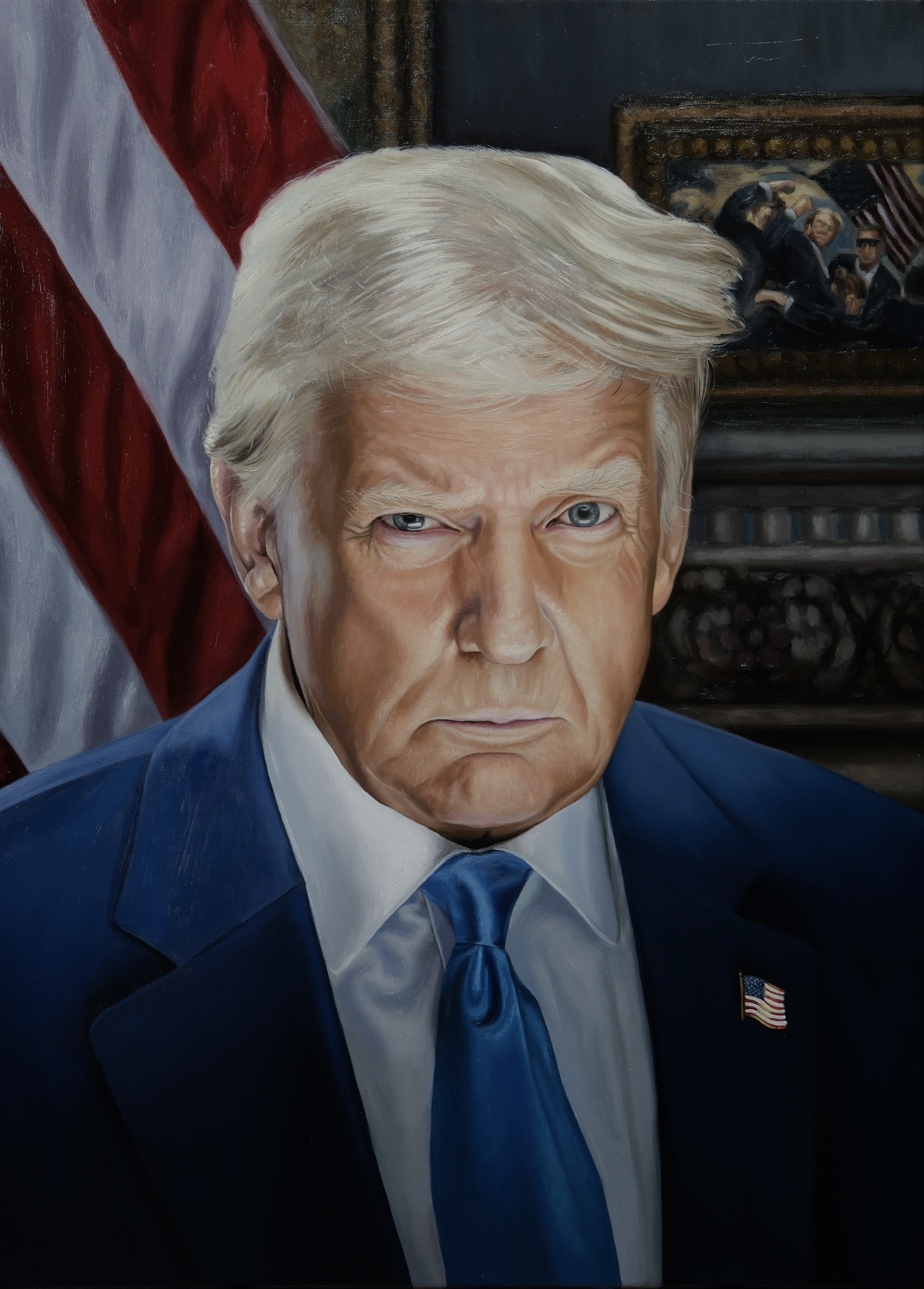 Never Give Up, oil on canvas by Enrique Tur